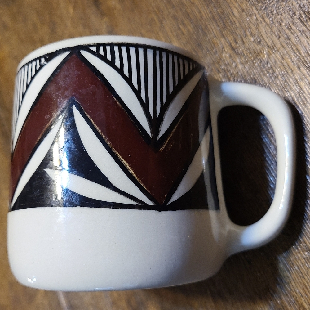 Vintage Handmade Native American Mug from Acoma New Mexico, Native American...